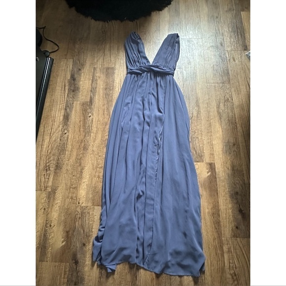 LULU’S Heavenly Hues Denim Blue Maxi Dress - Picture 4 of 6